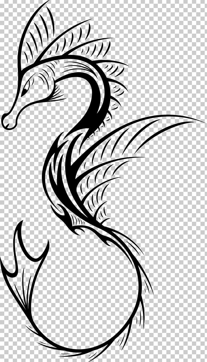 Tattoo Henna Idea Drawing Seahorse PNG, Clipart, Animals, Art, Artwork, Beak, Bird Free PNG Download