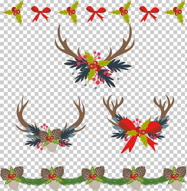 Christmas Decoration Computer File PNG, Clipart, Antler, Border Frame, Branch, Christmas, Christmas Frame Free PNG Download