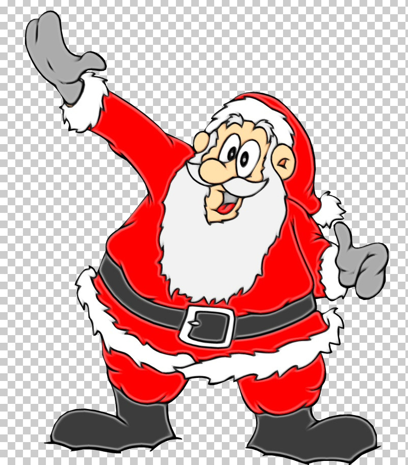 Santa Claus PNG, Clipart, Cartoon, Paint, Santa Claus, Watercolor, Wet Ink Free PNG Download