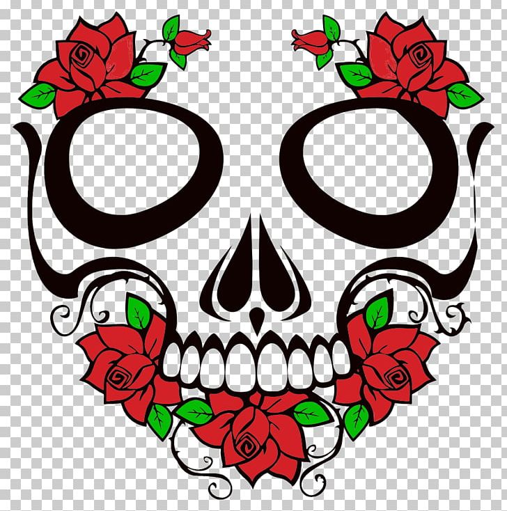 Calavera Human Skull Symbolism Rose PNG, Clipart, Art, Artwork, Bone, Calavera, Computer Icons Free PNG Download