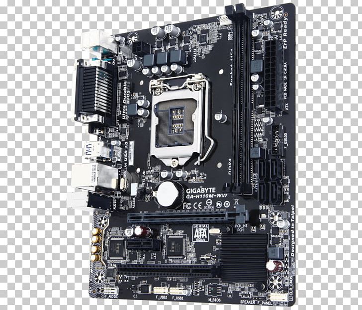 Intel Gigabyte Technology LGA 1151 Gigabyte GA-H110M-S2 Motherboard PNG, Clipart, Atx, Computer Accessory, Computer Case, Computer Hardware, Electronic Device Free PNG Download