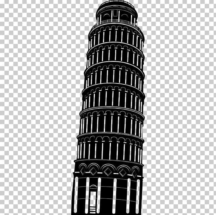 Leaning Tower Of Pisa Eiffel Tower Adhesive Tape PNG, Clipart, Adhesive, Architectural Engineering, Black And White, Building, Envelopamento Automotivo Free PNG Download