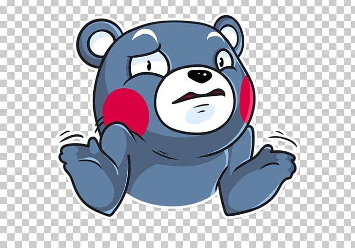 Telegram Sticker Kumamon Teddy Bear PNG, Clipart, Animals, Bear, Carnivoran, Cartoon, Character Free PNG Download