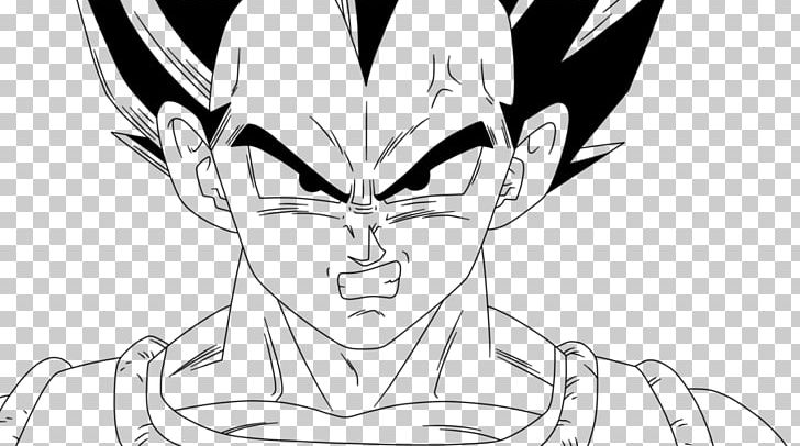 Vegeta Goku Majin Buu Dragon Ball Z: Ultimate Tenkaichi Sketch PNG, Clipart, Anime, Artwork, Black And White, Cartoon, Coloriage Free PNG Download