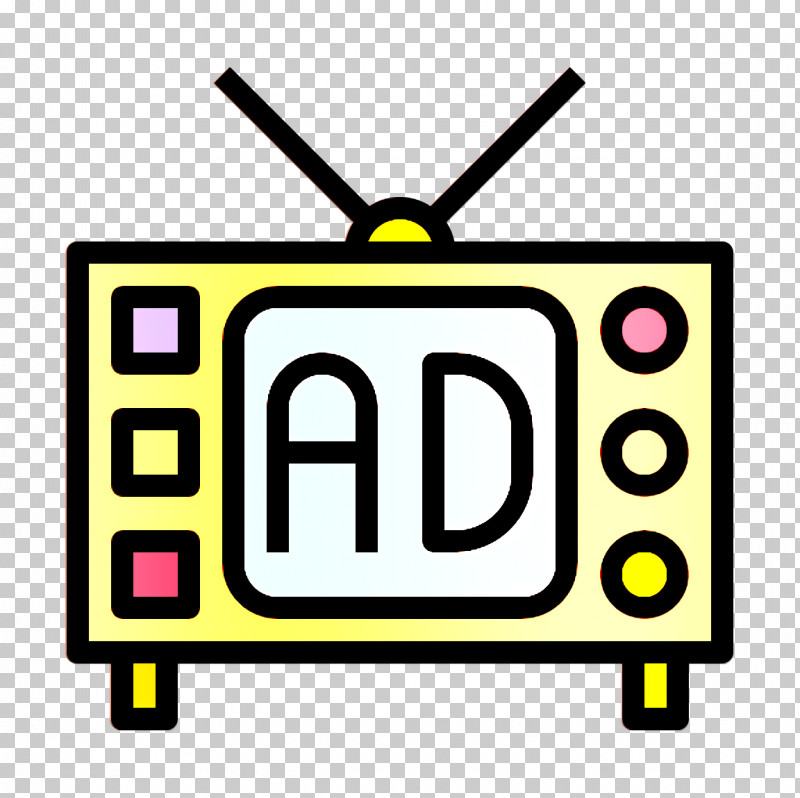 Advertising Icon Tv Icon Television Icon PNG, Clipart, Advertising Icon, Line, Rectangle, Sign, Signage Free PNG Download