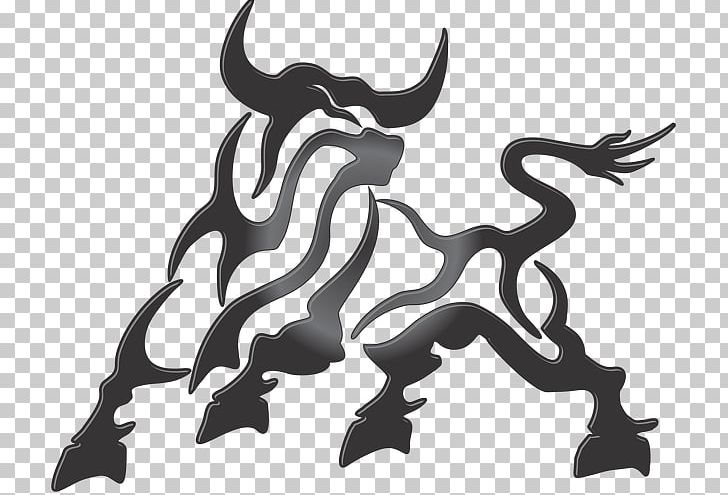 Decal Sales Company Bull Day Trading PNG, Clipart, Animal Figure, Black And White, Bull, Carnivoran, Company Free PNG Download