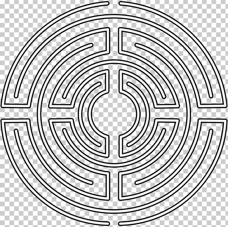 Labyrinth Daedalus Minotaur Theseus Maze PNG, Clipart, Area, Art, Black And White, Caerdroia, Circle Free PNG Download
