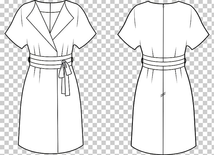 Dress Clothing Collar Pattern PNG, Clipart, Abdomen, Angle, Artwork, Black, Black And White Free PNG Download