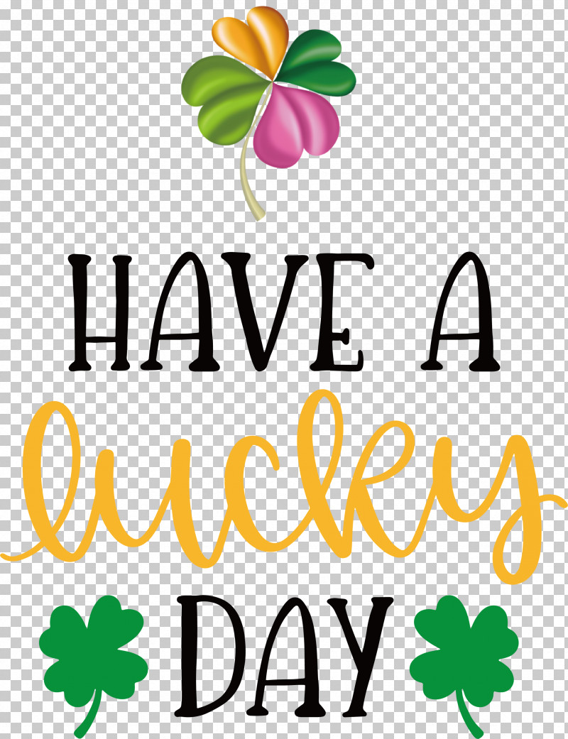 Lucky Day Patricks Day Saint Patrick PNG, Clipart, Flora, Flower, Leaf, Line, Logo Free PNG Download