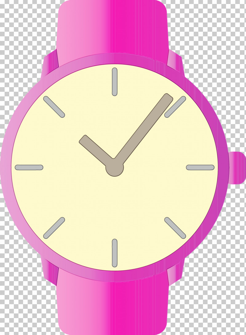 Analog Watch Watch Pink White Violet PNG, Clipart, Analog Watch, Hardware Accessory, Magenta, Material Property, Paint Free PNG Download