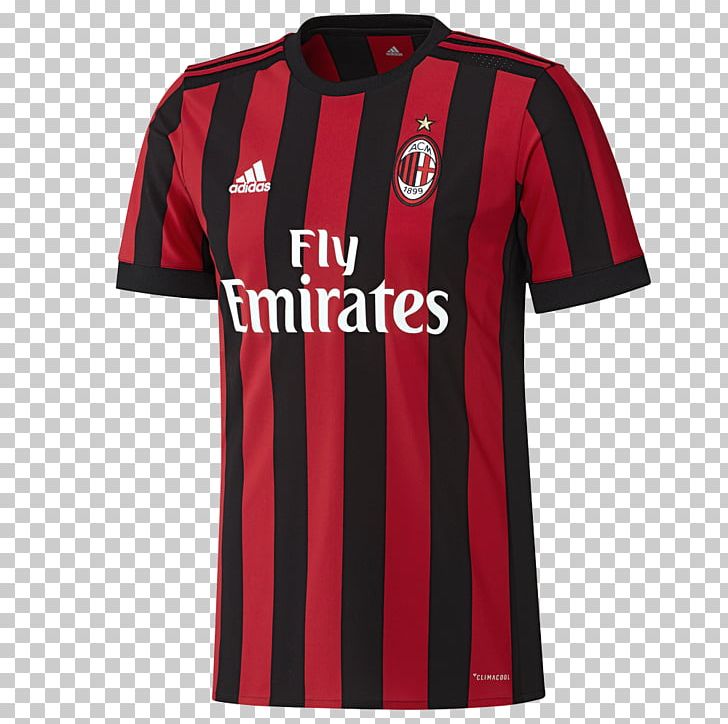 A.C. Milan T-shirt UEFA Champions League Jersey Kit PNG, Clipart, A.c. Milan, Ac Milan, Active Shirt, Brand, Clothing Free PNG Download