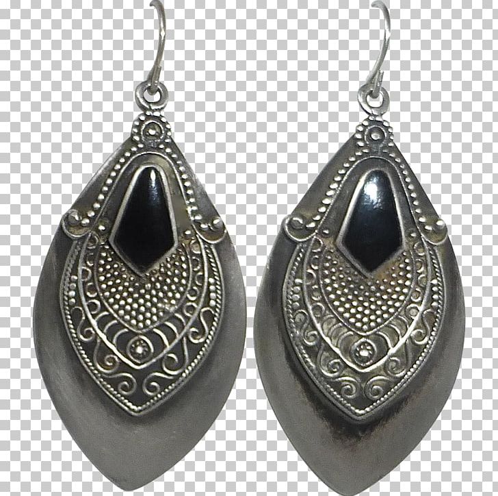 Earring Silver Black Design Locket PNG, Clipart, Black, Black Onyx, Earring, Earrings, Fashion Accessory Free PNG Download