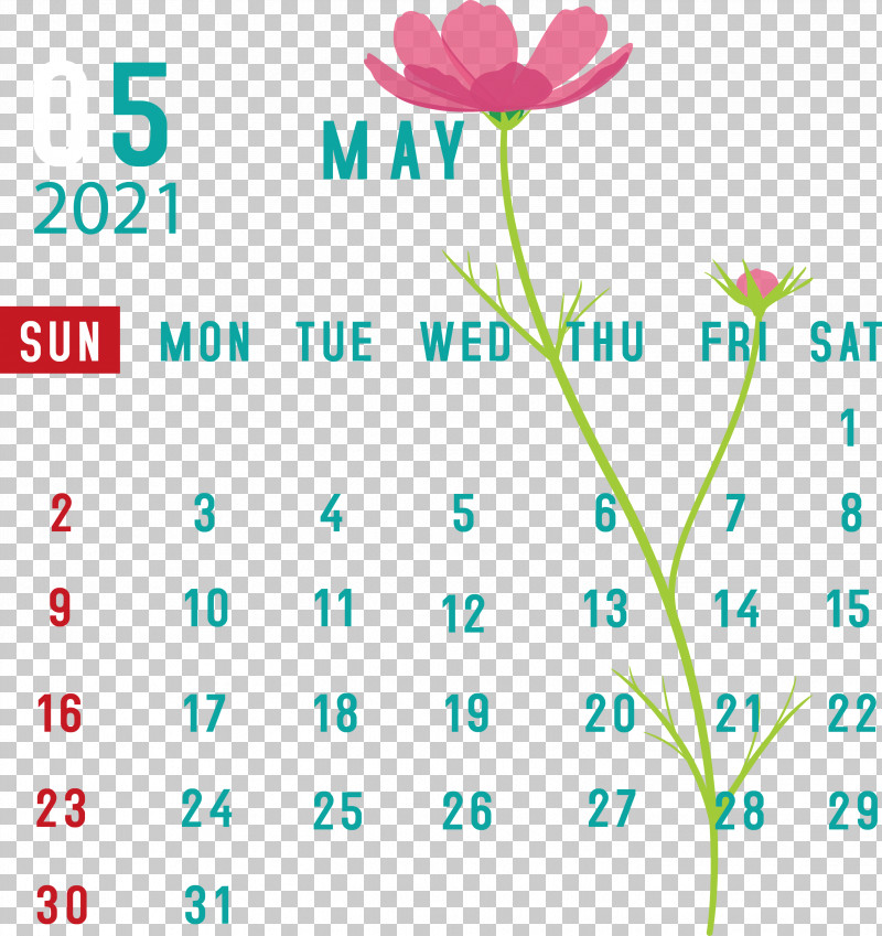 May 2021 Calendar May Calendar 2021 Calendar PNG, Clipart, 2021 Calendar, Calendar System, Flower, Green, Leaf Free PNG Download