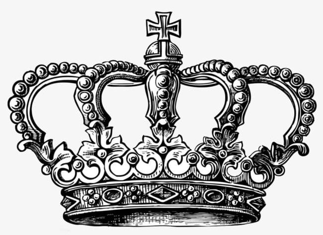 Black And White Crown PNG, Clipart, Black, Black Clipart, Crown Clipart, England, England Style Free PNG Download