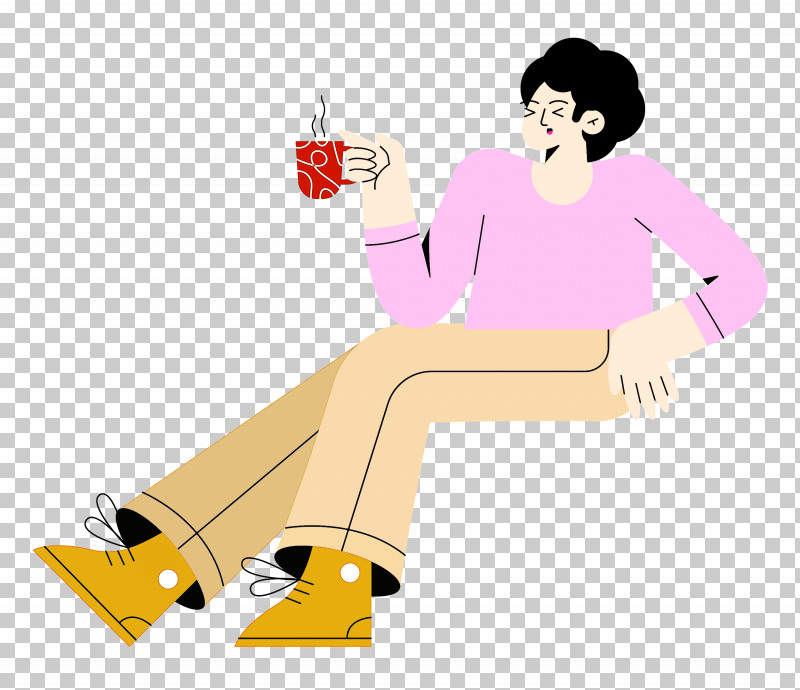 Lady Sitting On Chair PNG, Clipart, Cartoon, Character, Lady, Leg, Shoe Free PNG Download