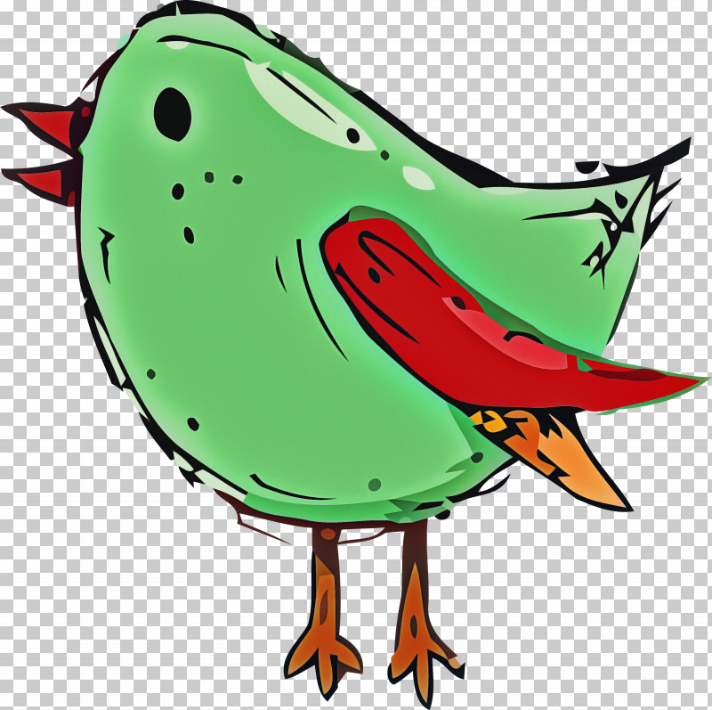 Cartoon Green Beak PNG, Clipart, Beak, Cartoon, Cartoon Bird, Green Free PNG Download