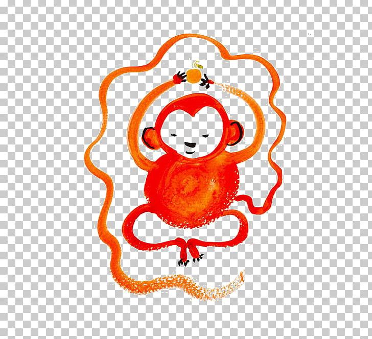 Monkey Chinese New Year Chinese Zodiac Illustration PNG, Clipart, Animal, Animals, Art, Balloon Cartoon, Cartoon Free PNG Download