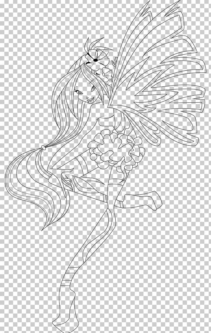Coloring Book Fairy Line Art Drawing PNG, Clipart, Artwork, Atta, Black And White, Cartoon, Character Free PNG Download