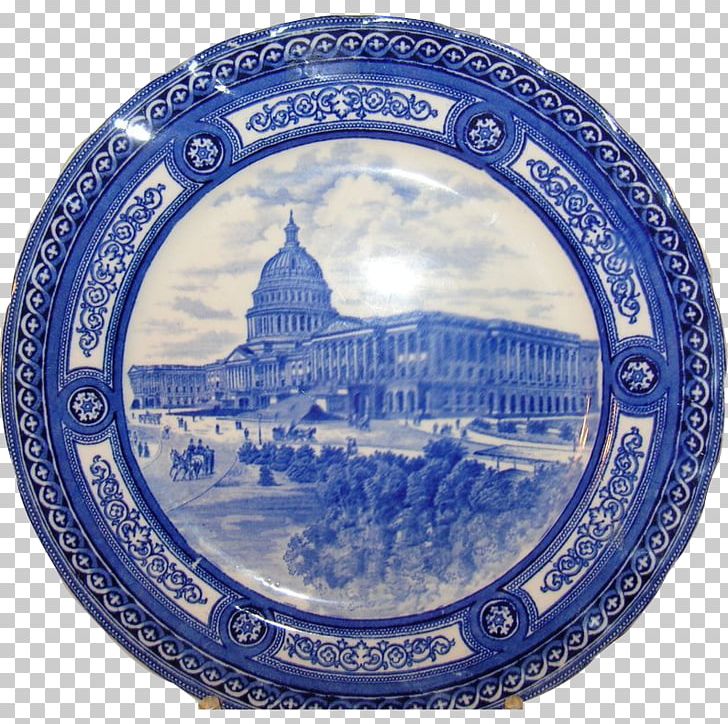 Plate Blue And White Pottery Ceramic Platter Cobalt Blue PNG, Clipart, Blue, Blue And White Porcelain, Blue And White Pottery, Blue White, Capitol Free PNG Download