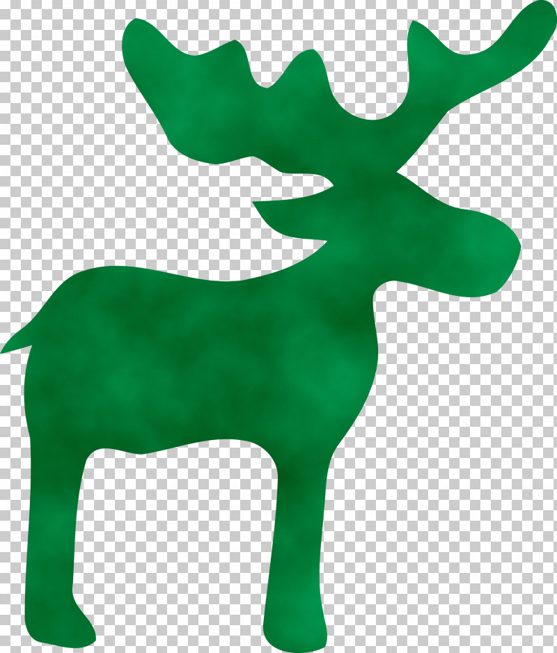 Reindeer PNG, Clipart, Animal Figure, Christmas Reindeer, Deer, Green, Moose Free PNG Download
