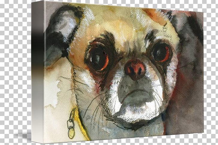 Pug Watercolor Painting Watercolor: Animals Art PNG, Clipart, Animals, Art, Artist, Canvas, Carnivoran Free PNG Download