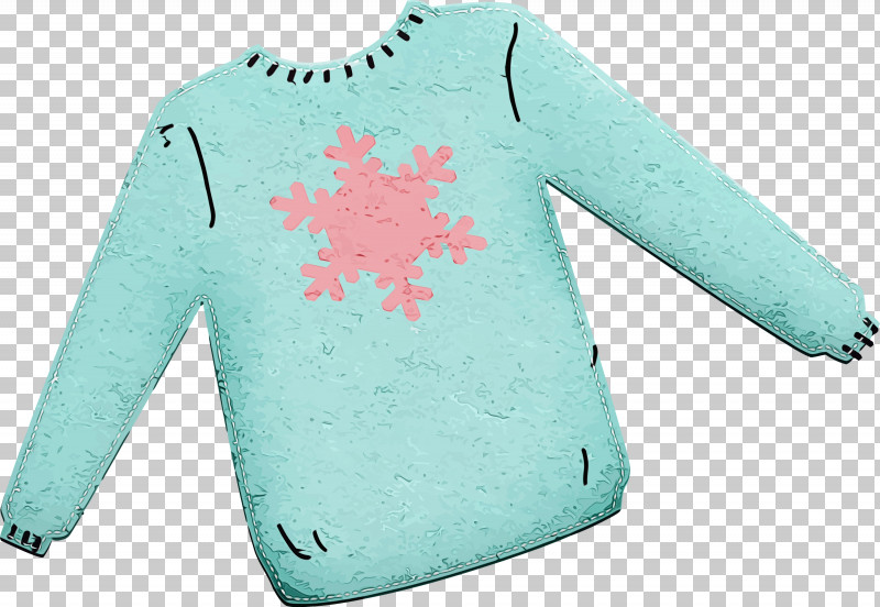 Clothing Blue Aqua Sleeve Turquoise PNG, Clipart, Aqua, Blue, Christmas Ornament, Christmas Sweater, Clothing Free PNG Download