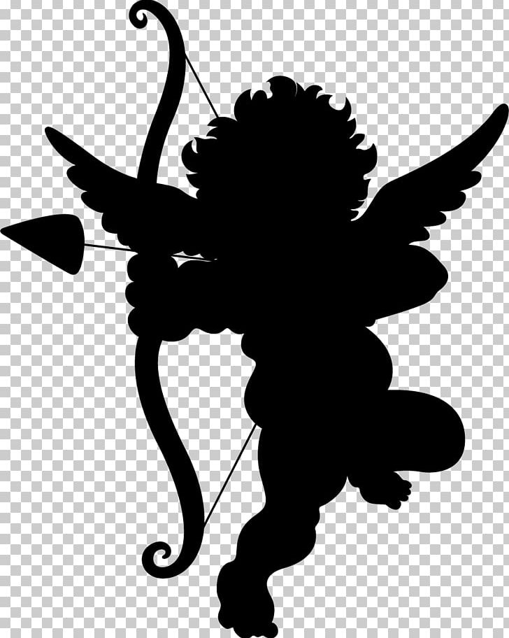 Cupid PNG, Clipart, Black And White, Cartoon, Cupid, Desktop Wallpaper, Download Free PNG Download