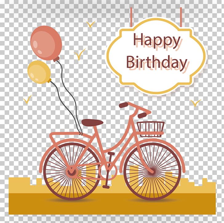 Greeting Card Birthday Bicycle Balloon PNG, Clipart, Air Balloon, Anniversary, Area, Balloon Cartoon, Balloons Free PNG Download