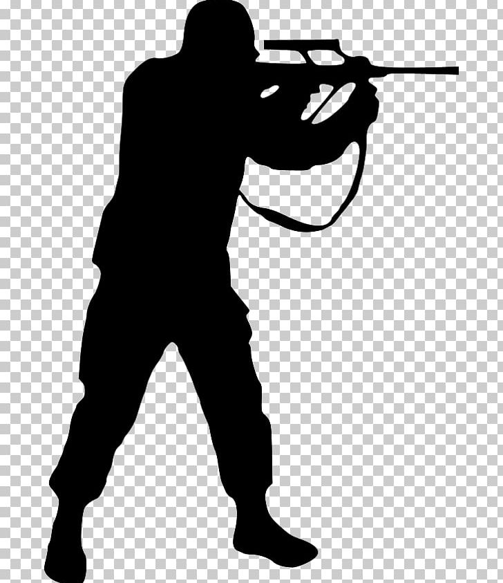 Soldier Shooting Gun PNG, Clipart, Army, Art, Black And White, Firearm, Gun Free PNG Download