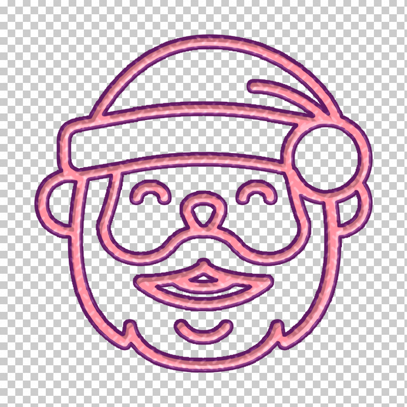Santa Claus Icon Winter Icon Christmas Icon PNG, Clipart, Cartoon, Christmas Icon, Geometry, Headgear, Line Free PNG Download