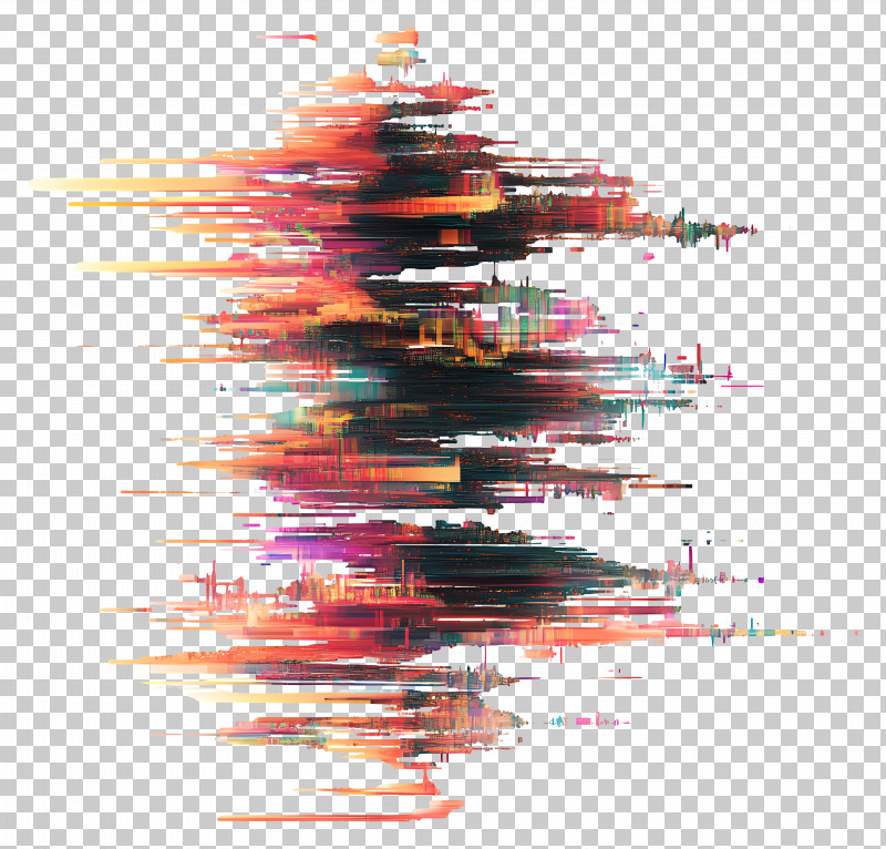 Data Corruption - Colorful Abstract Art PNG
