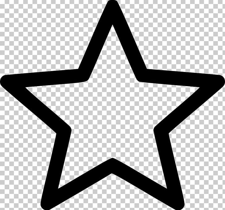 Five-pointed Star Symbol Star And Crescent PNG, Clipart, Angle, Area, Black And White, Computer Icons, Cuori Free PNG Download