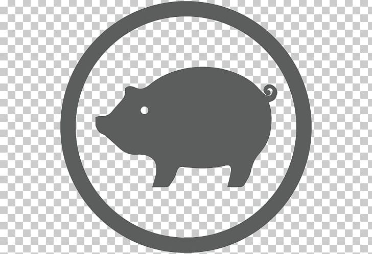 Pig Fauna Silhouette Snout PNG, Clipart, Animals, Black, Black And White, Black M, Circle Free PNG Download