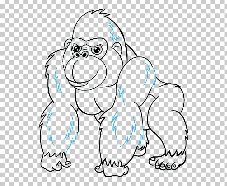 Gorilla King Kong Ape Drawing PNG, Clipart, Animals, Ape, Area, Art, Artwork Free PNG Download