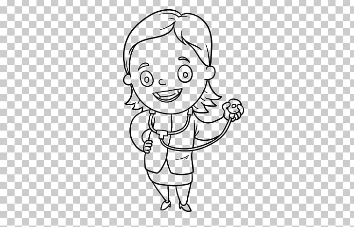 Drawing Coloring Book Physician Character PNG, Clipart, Angle, Arm, Black, Cartoon, Child Free PNG Download