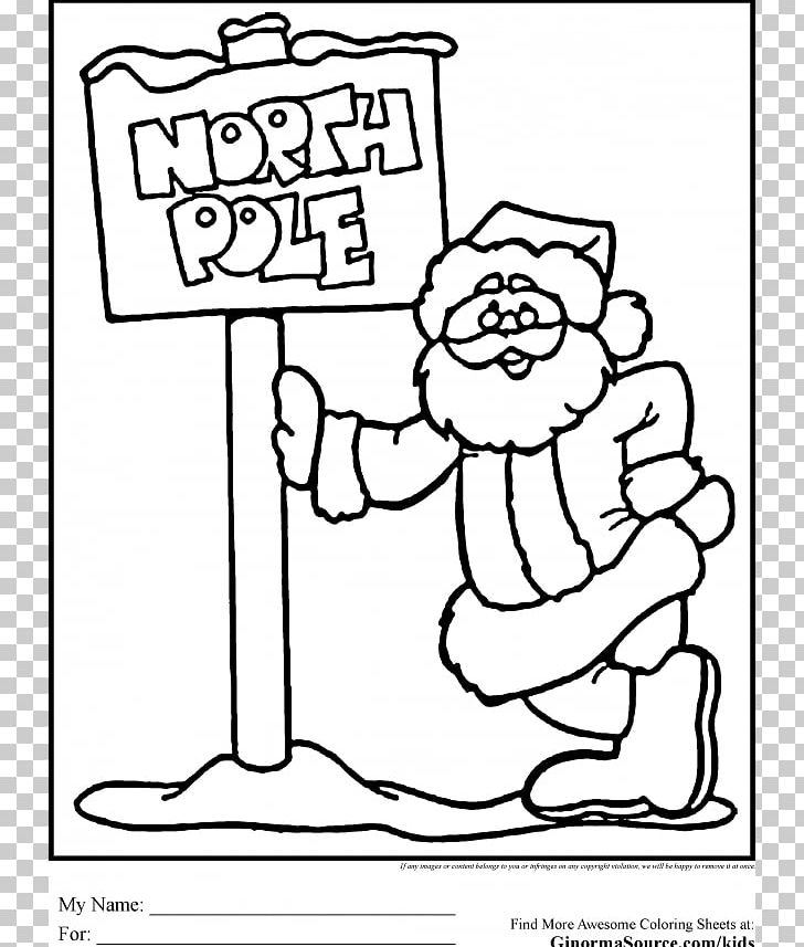South Pole North Santa Claus Lane North Pole Coloring Book PNG, Clipart, Adult, Angle, Area, Art, Cartoon Free PNG Download