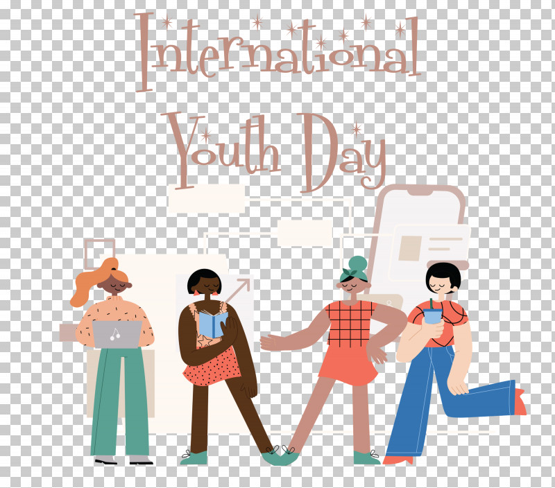 International Youth Day Youth Day PNG, Clipart, Cartoon, Clothing, Conversation, Happiness, International Youth Day Free PNG Download