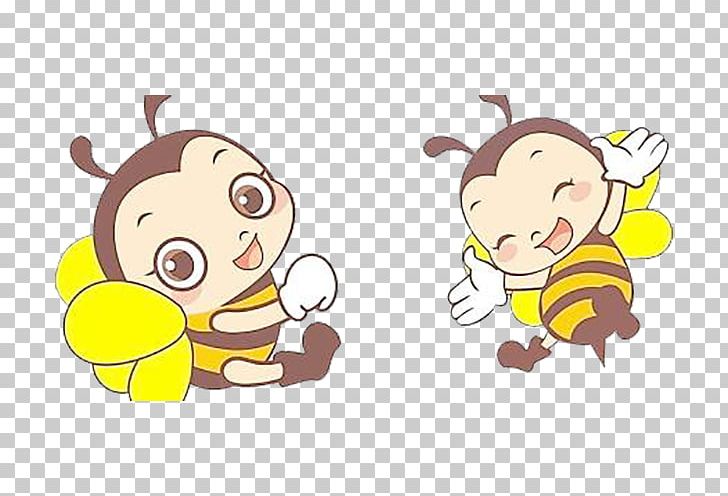 Cartoon Honey Bee PNG, Clipart, Animal, Animation, Apitoxin, Area, Art Free PNG Download