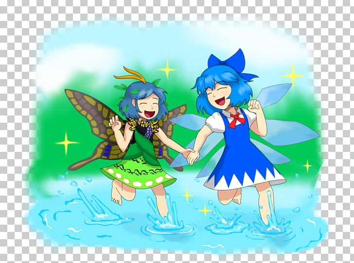 Hidden Star In Four Seasons Cirno Drawing Fairy Team Shanghai Alice PNG, Clipart, Anime, Art, Cartoon, Cirno, Computer Wallpaper Free PNG Download