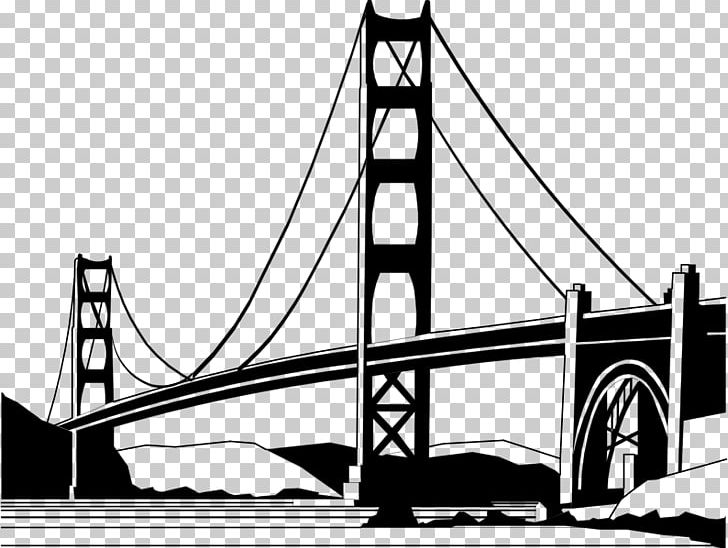 Golden Gate Bridge Mackinac Bridge Computer Icons PNG, Clipart, Angle, Black And White, Bridge, Cartoon, Computer Icons Free PNG Download