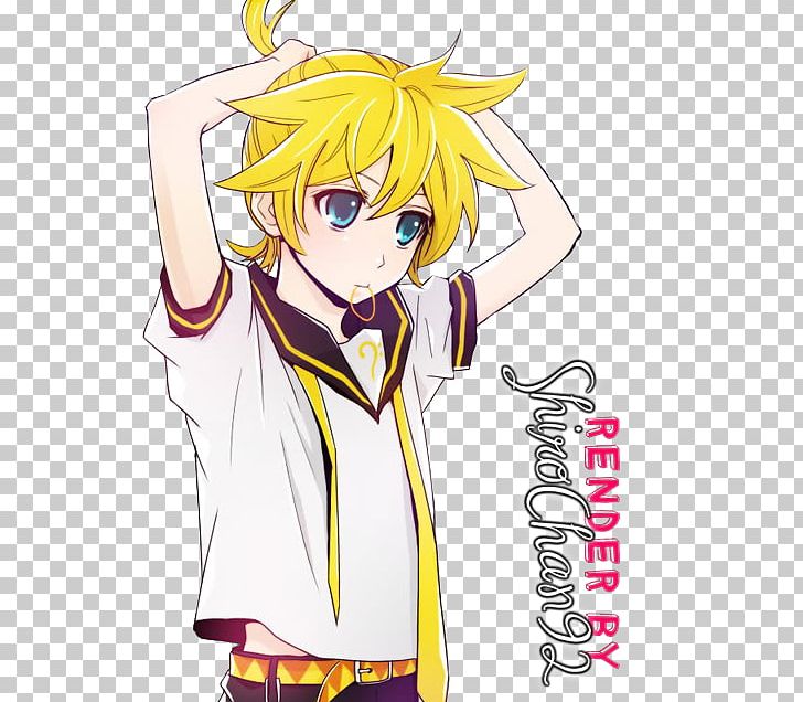 Kagamine Rin/Len Rendering Vocaloid 2 RenderMan PNG, Clipart, Anime, Artwork, Cartoon, Clothing, Costume Free PNG Download