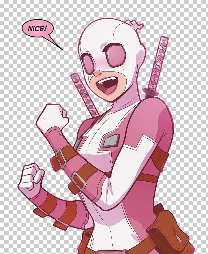 Deadpool Unbelievable Gwenpool Comics Gwen Stacy PNG, Clipart, Arm, Art, Cartoon, Character, Comics Free PNG Download