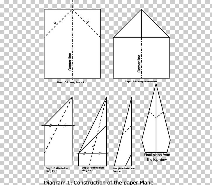 Paper Plane Airplane Paper Craft Origami PNG, Clipart, Airplane, Angle, Area, Black And White, Diagram Free PNG Download