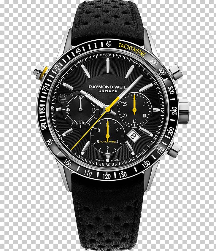 Raymond Weil Chronograph Automatic Watch Freelancer PNG, Clipart, Accessories, Automatic Watch, Black Leather Strap, Brand, Chronograph Free PNG Download
