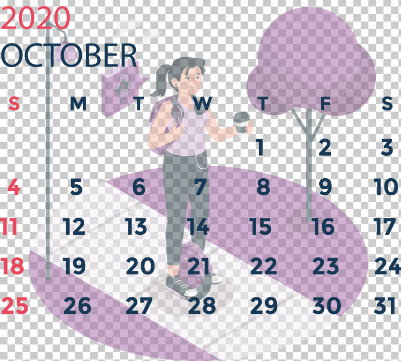October 2020 Calendar October 2020 Printable Calendar PNG, Clipart, Calendar System, Fashion, Human, Line, October 2020 Calendar Free PNG Download