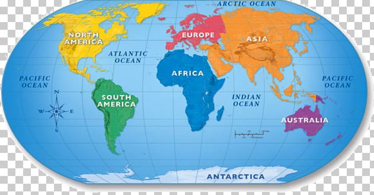 World Map Continents And Oceans Images