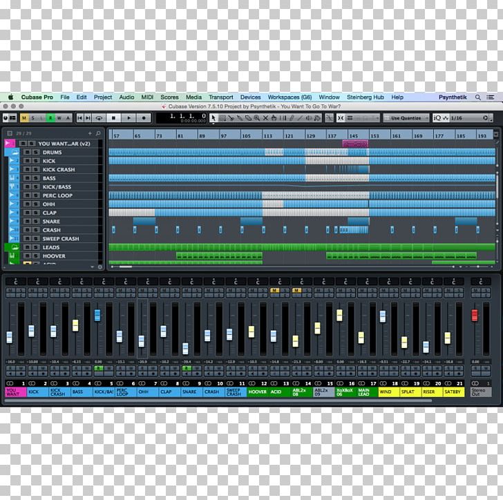 Steinberg Cubase Computer Software Sound Recording And Reproduction Microphone PNG, Clipart, Audio Equipment, Audio Mixing, Electronic Device, Electronic Musical Instruments, Electronics Free PNG Download