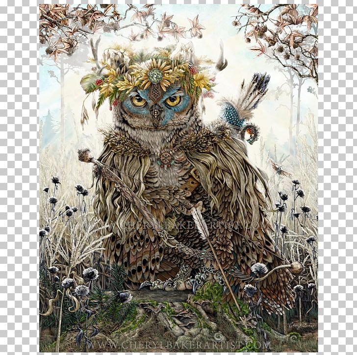 Great Horned Owl Art Decoupage PNG, Clipart, Art, Barn Owl, Bird, Bird Of Prey, Canvas Free PNG Download