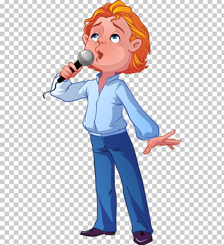 Microphone Singing Illustration PNG, Clipart, Art, Baby Boy, Blond, Blue, Boy Free PNG Download