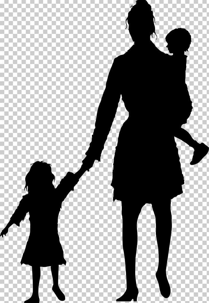 Stock Photography Silhouette Child Mother PNG, Clipart, Animals, Black And White, Child, Daughter, Human Behavior Free PNG Download